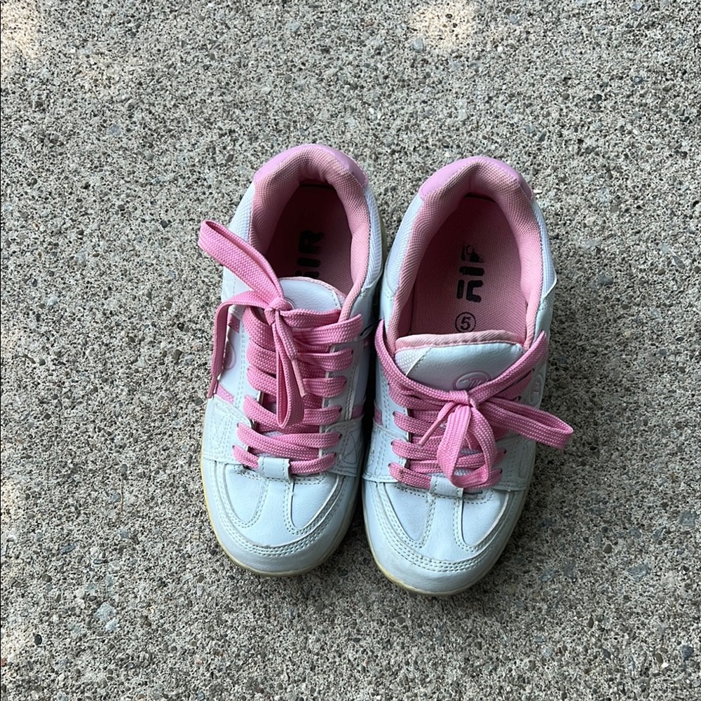 Fila Pink and White Sneakers Casual Everyday Wear